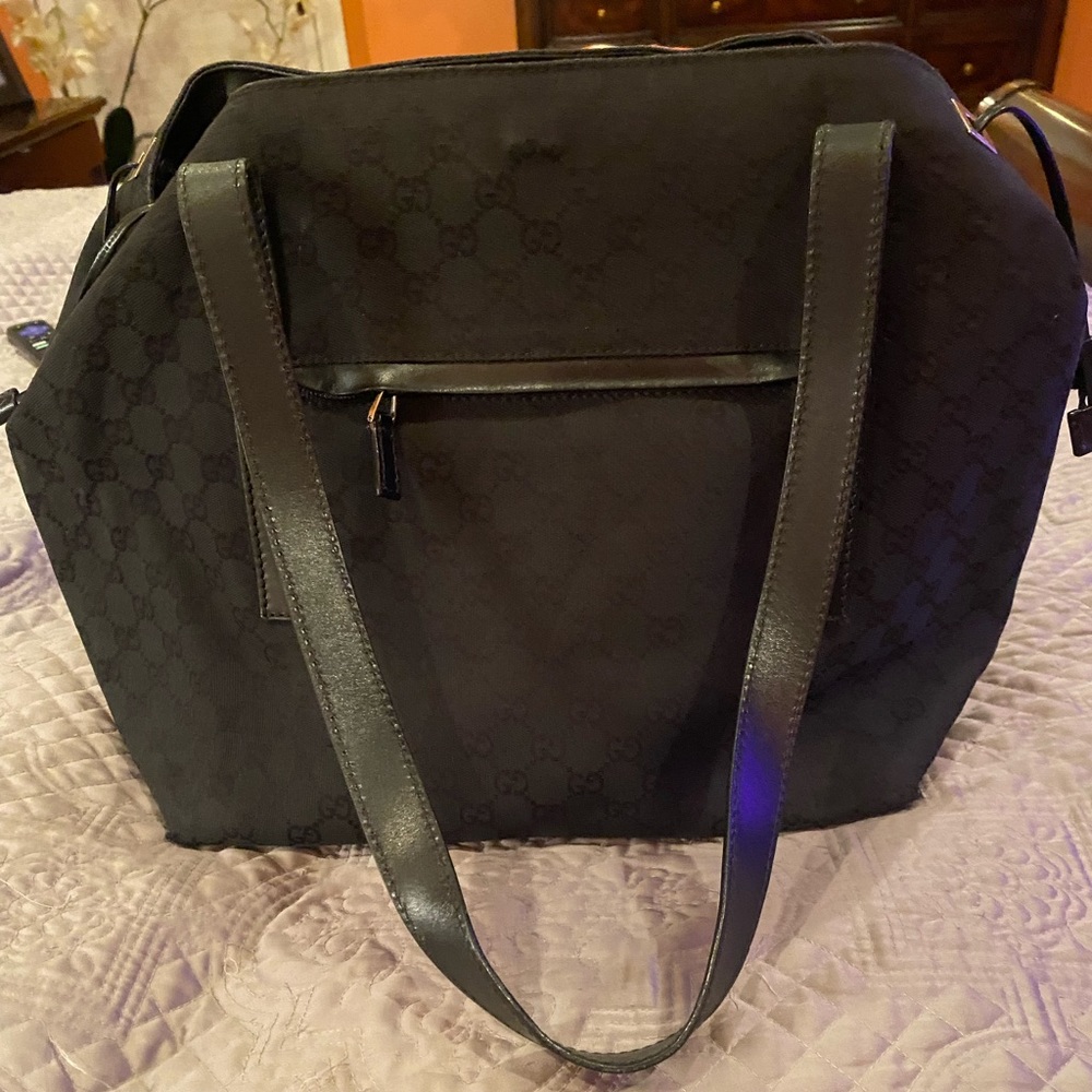 Gently used Gucci black tote.